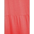 thumbnail image 2 of Time and Tru Women's Flutter Sleeve Knee Length Tiered Dress, 2 of 5