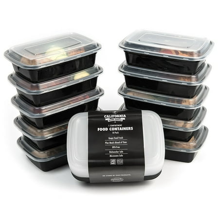 10 Meal Prep Food Storage Containers 1 Compartment Reusable Bento (Best Reusable Food Storage Containers)