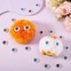 thumbnail image 5 of 80 ojos de plástico semicirculares para manualidades, ojos terroríficos, cabujones, globos oculares ovalados y planos, huecos, ideales para coser, hacer marionetas y ositos., 5 of 6