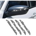thumbnail image 1 of 4 Pieces Anti-Scratch Protection for Rhinestone Handle, Rhinestone Decoration Rearview Mirror Trim Strip, Glitter Car Stickers Anti-Collision Door Universal (White), 1 of 5