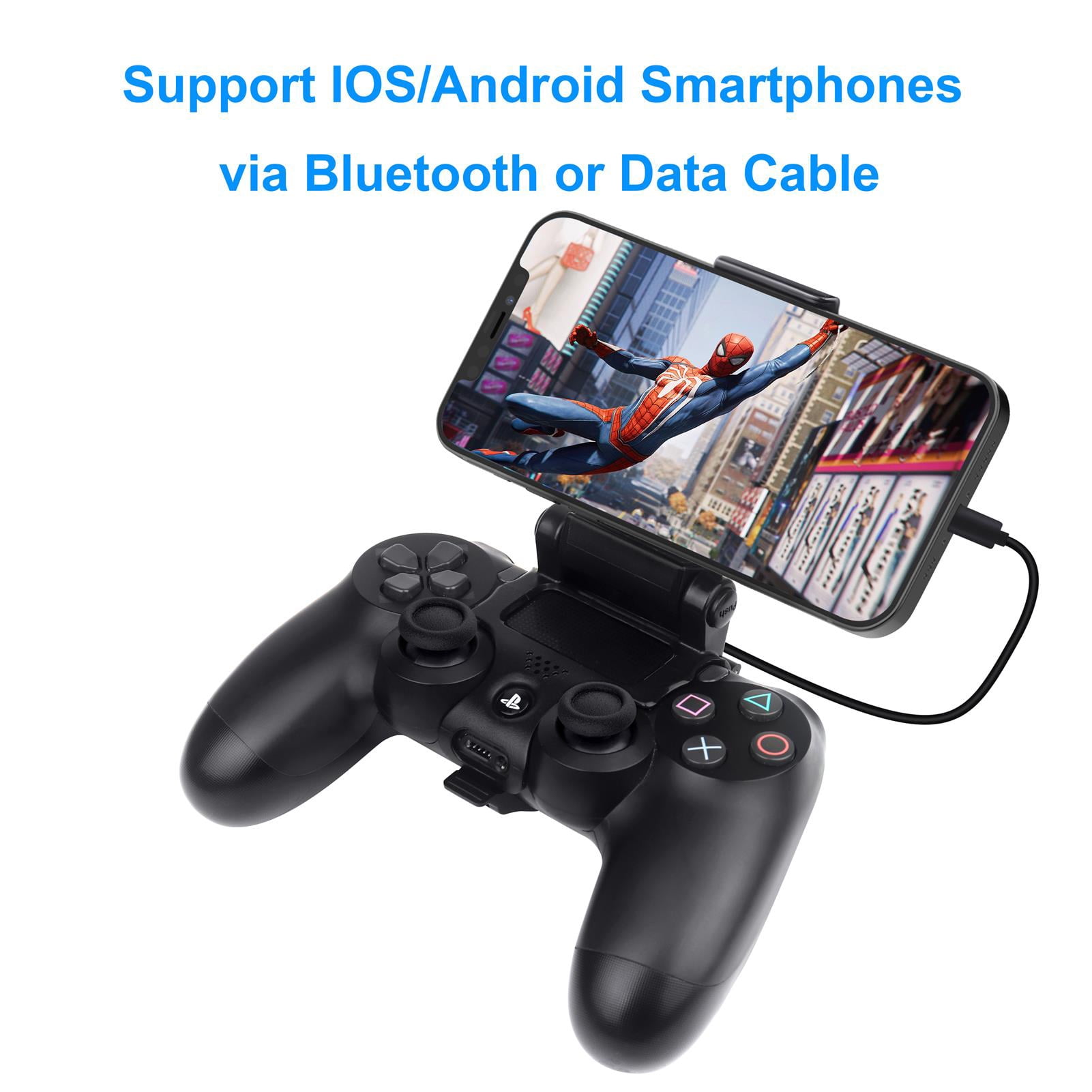 Buy PS4 Controller Phone Clip Mount for Remote Play, Adjustable Mobile