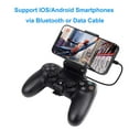 thumbnail image 4 of 2 Pack PS4 Controller Phone Clip Mount for Remote Play, Adjustable Mobile Android/iOS Smartphones Gaming Clamp Holder Stand Grip Bracket Compatible with PS4/PS4 Slim/PS4 Pro Controller, Black, 4 of 7
