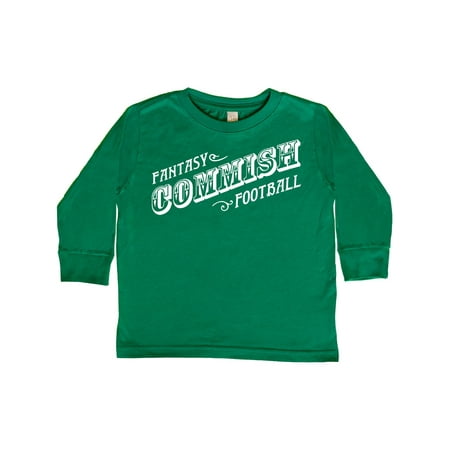 

Inktastic Fantasy Footbal Commish in White Text Gift Toddler Boy or Toddler Girl Long Sleeve T-Shirt