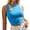Blue, variant on Unir Women's Women's Asymmetrical Cutout Sleeveless Tank Top - Edgy Slim Fit Casual Top for Night Out