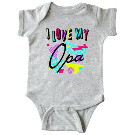 

Inktastic I Love my Opa- 80s retro style Gift Baby Boy or Baby Girl Bodysuit