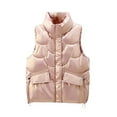 thumbnail image 1 of Txlixc Chaleco de mujer chaqueta de otoño chaqueta de cremallera de color sólido con bolsillo Txlixc  moda, 1 of 4