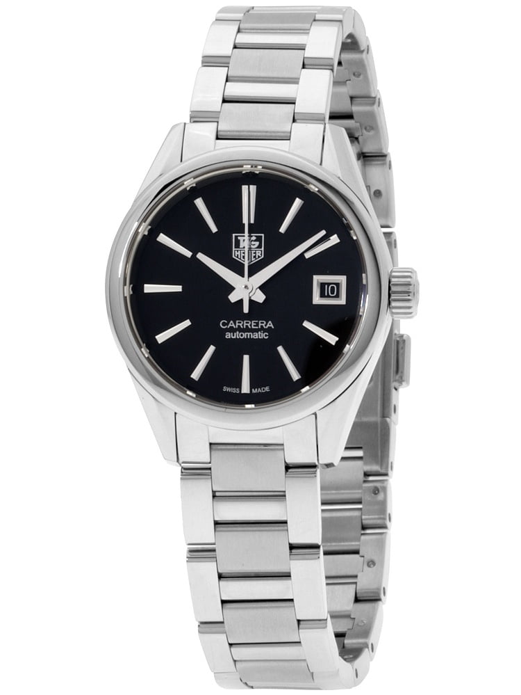 TAG Heuer - Tag Heuer Carrera Black Dial Stainless Steel Ladies Watch  WAR2410.BA0776 - Walmart.com - Walmart.com