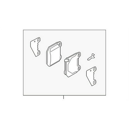 Genuine OE Subaru Disc Brake Pad Set - 26696VA000 Fits select: 2021 SUBARU WRX, 2019-2020 SUBARU WRX STI