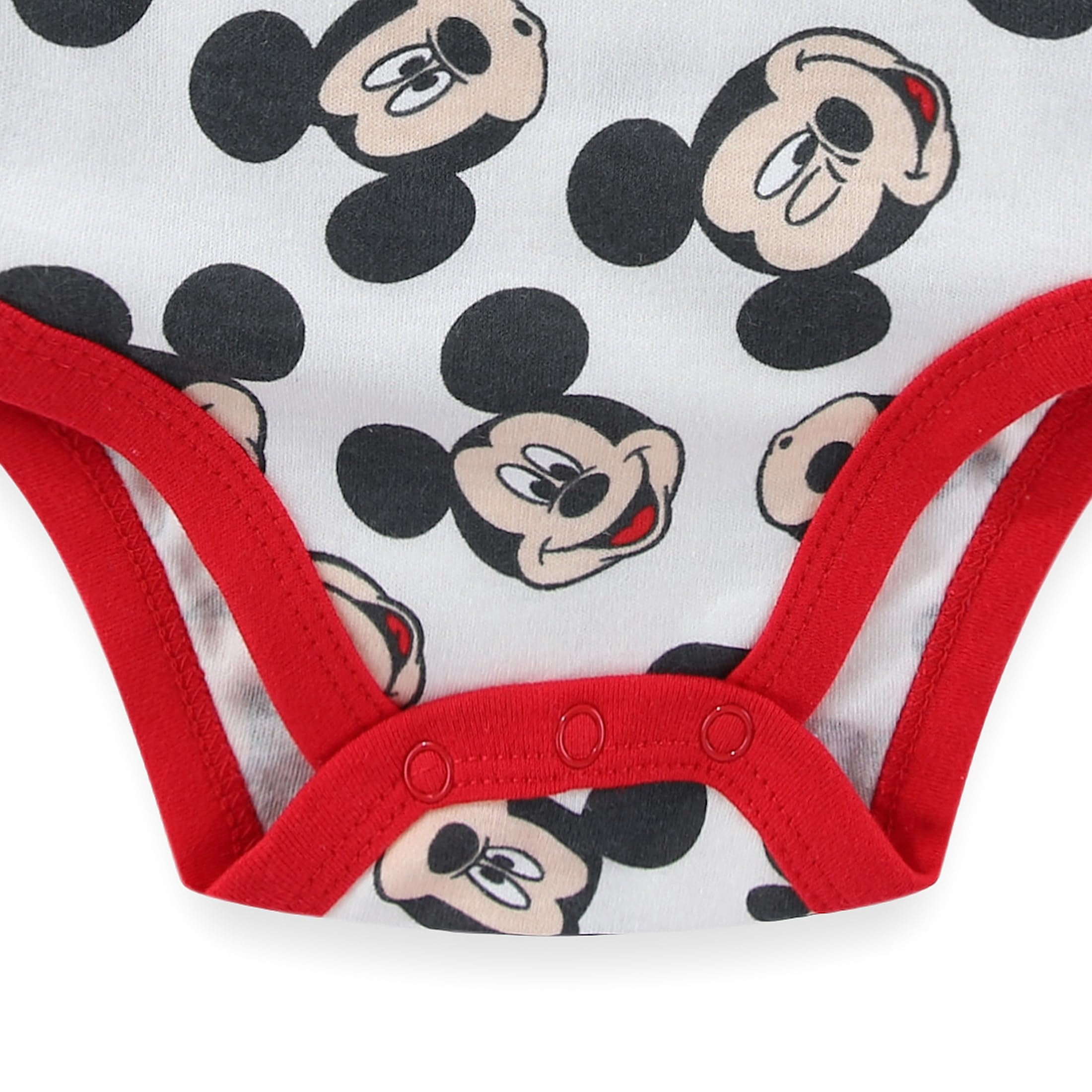 Disney Mickey Mouse Bodysuit with Bib and Pants Set (Baby Boys), 3 Piece Set, Sizes 3M-9M