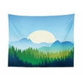 thumbnail image 1 of Evergreen Tapestry, Wilderness of a National Park Ecosystem Healthy Environment Concept, Fabric Wall Hanging Decor for Bedroom Living Room Dorm, 2 Sizes, Green and Hunter Green, by Ambesonne, 1 of 1