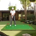 thumbnail image 4 of YUNIC 10 ft x 5 ft Golf Putting Green – 20 mm Rubber Base Golf Practice Mat for Indoor & Outdoor Professional Hitting Swing Training, 4 of 6