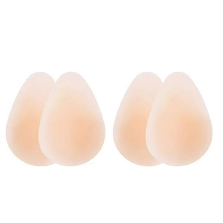 Invisible Breast Lift Pads  Sticky Bra Silicone Adhesive Bra for Women Invisible Bras for Backless Strapless Dress Nippless Covers Push Up Bra  Skin * 2 Pairs