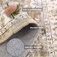 thumbnail image 4 of Alfombra para correr LOKHOM, lavable, 2 x 8 pulgadas, antideslizante, vintage (beige y marrón), 4 of 9