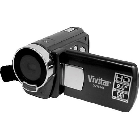 Vivitar DVR548HD-BLACK Black 5.1MP HD Digital Camcorder, 2.0" LCD Display