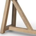 thumbnail image 3 of HomeRoots 605659 70 in. Black & Brown Solid Wood Trestle Console Table, 3 of 5