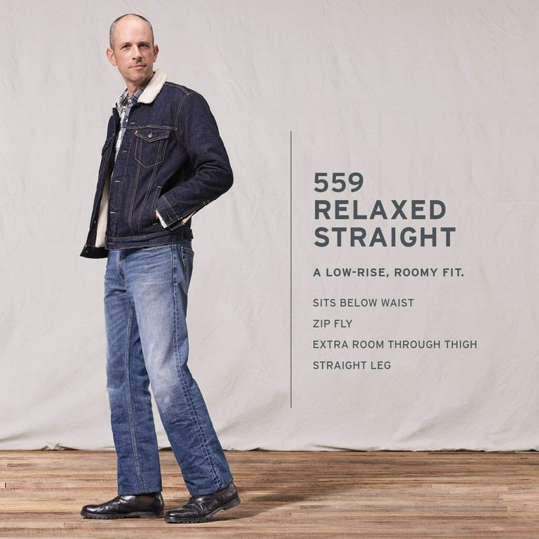 Levis Mens 559 Relaxed Straight Jean Regular 40W x 34L Funky City