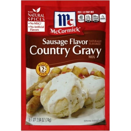 McCormick Sausage Flavor Country Gravy Mix (Pack of 3)