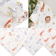 thumbnail image 2 of Mantas Swaddle Baby de San Francisco, paquete de 3 unidades, 120 x 120 cm, suaves, 2 of 6