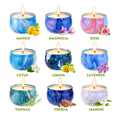 thumbnail image 3 of Giphtpoeet 9 Pack Scented Candles 160H Calming Soy Wax Candle Gift Set for Women, Birthday, 22.5oz, 3 of 9