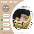 thumbnail image 6 of Yuyamidu Sunflower Hummingbird Quilted Storage Basket with Front Pocket Large Capacity Laundry Basket Collapsible Laundry Hamper Car Storage Basket for Organize Clothes Toys, 6 of 6