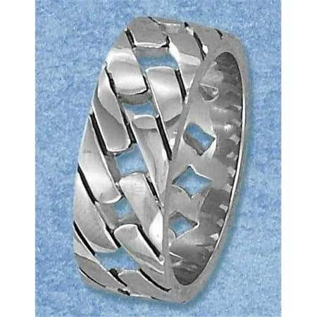 Plum Island Silver SR-3156-15 Stainless Steel Mens Open Link Band - Size 15