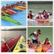 thumbnail image 4 of Correa de seguridad para remo de kayak, 2 unidades, ajustable, para canoa, caña de pescar, cuerda elástica de paracaídas de supervivencia, correa de seguridad con mosquetón para kayak, 4 of 5