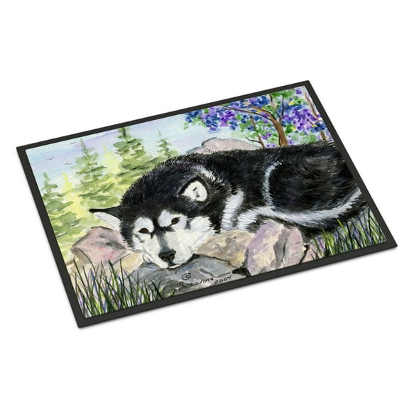Carolines Treasures SS8062MAT Alaskan Malamute Doormat 18x27 27"L x 18"W multicolor