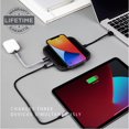 thumbnail image 4 of Powerology  Vegan Leather Qi Wireless Charger - Charcoal, 4 of 7