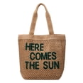thumbnail image 1 of Bolso Paja Con Agujeros Mano Letras para Mujer Gran Capacidad Ocio Femenino Versátil, 1 of 9