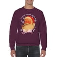 thumbnail image 2 of Santa Claus Beard Love Design Women's Sweatshirt, 2 of 3