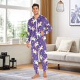 thumbnail image 3 of Adult Christmas Onesie Unicorn Adult Zipper One-Piece Pajamas Unisex Pajamas with Pockets, 3 of 6
