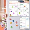 thumbnail image 5 of Dry Erase Fridge Magnetic Calendar - White Board Magnetic Calendar for Refrigerator Wall Home Kitchen Decor, Grocery List Magnet Pad, 5 of 5