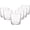 Classic, variant on Glassware – Set Of 12 Mini 7.5 Ounce Drinking Glasses For Water, Beverages ,Cocktails & Candle Holders – 7.5oz Clear Tempered Glass Tumblers