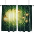 thumbnail image 4 of Forest Green Magic Fantasy Nature Scenery Tree Curtains in the Bedroom Living Room Hall Window Kitchen Decoration Drapes, 4 of 6
