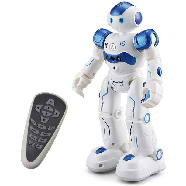 Threeking Robots Toys Gifts For 8 Years Old Kids Rc Robot Toys Programmable Smart Sensing Music Robot Toys Birthday Gifts Presents Indoor Toys For Kids Male Voice Blue Walmart Com Walmart Com