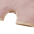 thumbnail image 5 of Baby Short Sleeve Contrast Color  Neck Single-Breasted Romper, 5 of 5