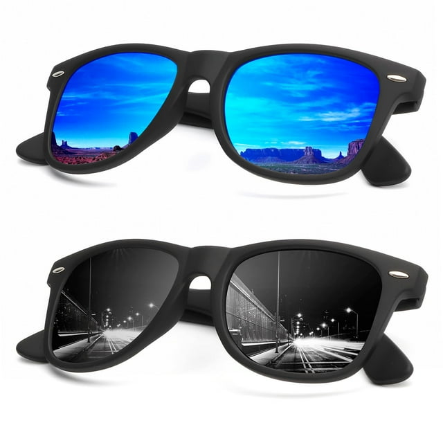 Gafas de Sol Clásicas Retro Polarizadas UV400 Unisex KALIYADI