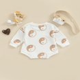 thumbnail image 3 of PENGXIANG Bébé Fille Garçon Sweat-Shirt Col Rond Pull Imprimé Yin Yang Pull Oversize Automne Hiver Tenue, 3 of 6