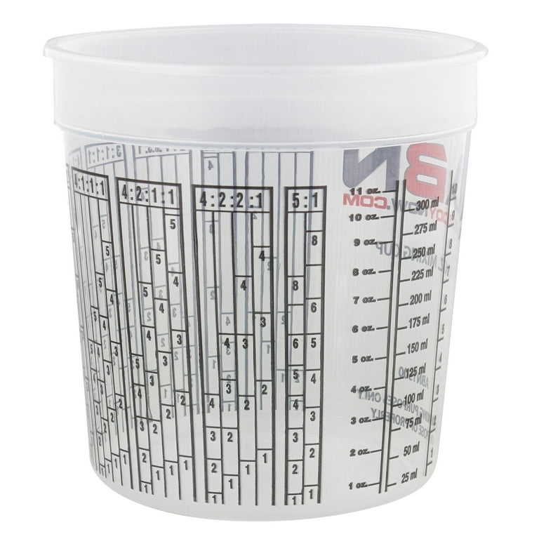 Paint Mixing Cups, 32 oz. (1 Quart) - Calibrated Mixing Ratios on Side –