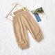 thumbnail image 2 of Odeerbi 2-13 Años Niñas Ice Silk Bloomers Pantalones Jogger Verano Sólido Casual Deportes Linterna Pantalones Pantalones Haren, 2 of 5
