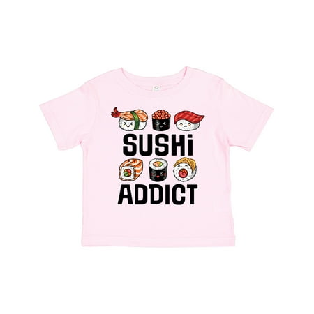 

Inktastic Sushi Addict Funny Sushi Gift Gift Toddler Boy or Toddler Girl T-Shirt