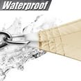 thumbnail image 4 of ColourTree 5' x 7' x 8.6' Custom Size Beige Triangle Waterproof Sun Shade Sail Canopy Awning Shelter, 95% UV Blockage Water Resistant, Outdoor Patio Garden Carport (We Customize Size), 4 of 7