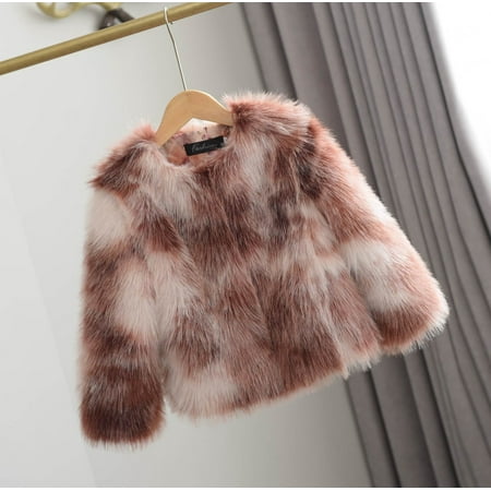 

Hunpta Toddler Girls Fashion Tie Dye Colors Jacket Fall Winter Toddler Infant Kids Cardigans Fuzzy Fleece Jackets Warm Coats