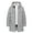 Grey, variant on Winter Men's Daily Loose Casual Trend Fashion Windproof Warm Hooded Coat Jacket