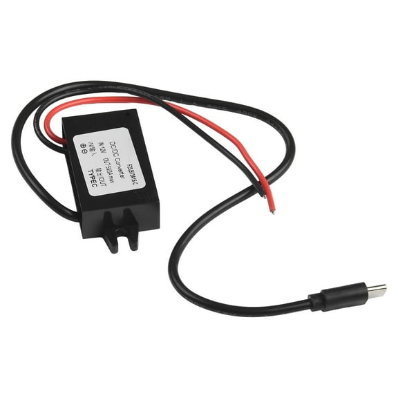 12V To 5V 3A Waterproof Converter Type C Usb C Dc-Dc Step Down Module A