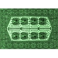 thumbnail image 1 of Ahgly Company Indoor Rectangle Persian Emerald Green Traditional Area Rugs, 5' x 7', 1 of 4