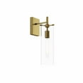 thumbnail image 5 of Modway Skylark Modern Style Glass Wall Sconce in Clear/Satin Brass, 5 of 7