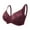 Wine, variant on Minimizer Bras for Women Full Coverage, Non-Padded Lace Unlined Bra Plus Size Underwire Bralette for Large Bust