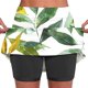 thumbnail image 1 of Faldas de tenis plisadas con estampado de hojas de verano para mujer de DYTTDG, pantalones cortos deportivos elásticos de dos piezas para yoga, faldas en liquidación, 1 of 7
