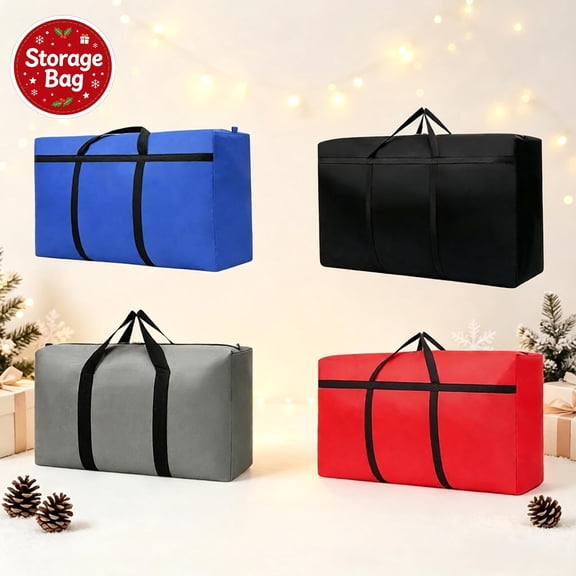 Christmas Tree Storage Bag, Durable Heavy Duty 600D Fabric, Wide Zipper Opening, Reinforced Handles, Waterproof Dustproof Sack, Stores Artificial Trees, Tear Resistant Fabric for Home Seasonal Stow